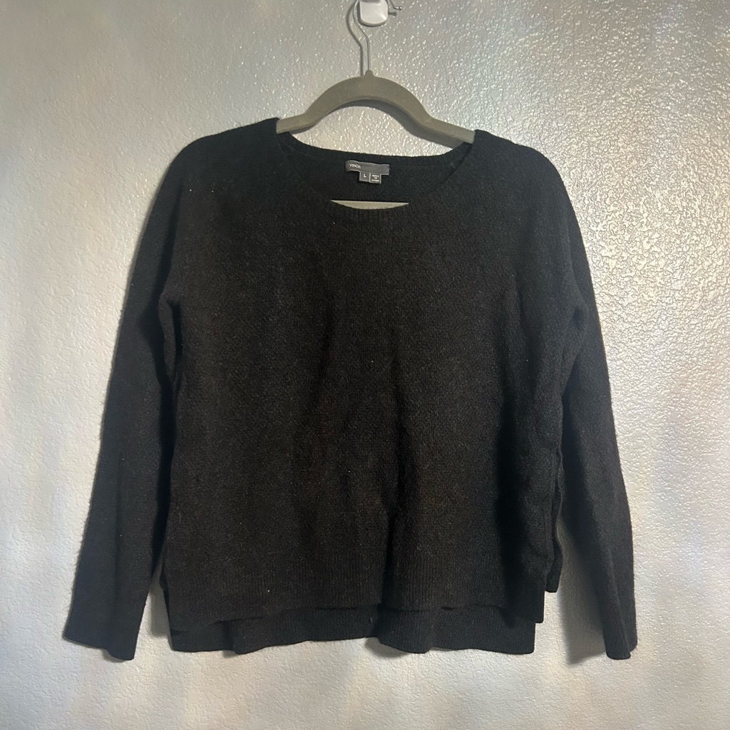 Women’s Vince Black Soft Stretch Pullover Sweater Size Large